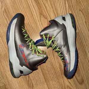 Nerf NIKE KD V 5  SPLATTER KEVIN DURANT GREY/VOLT Sz 11 554988-007